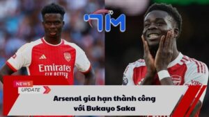 Arsenal gia hạn thành công với Bukayo Saka 9 Arsenal gia hạn thành công với Bukayo Saka